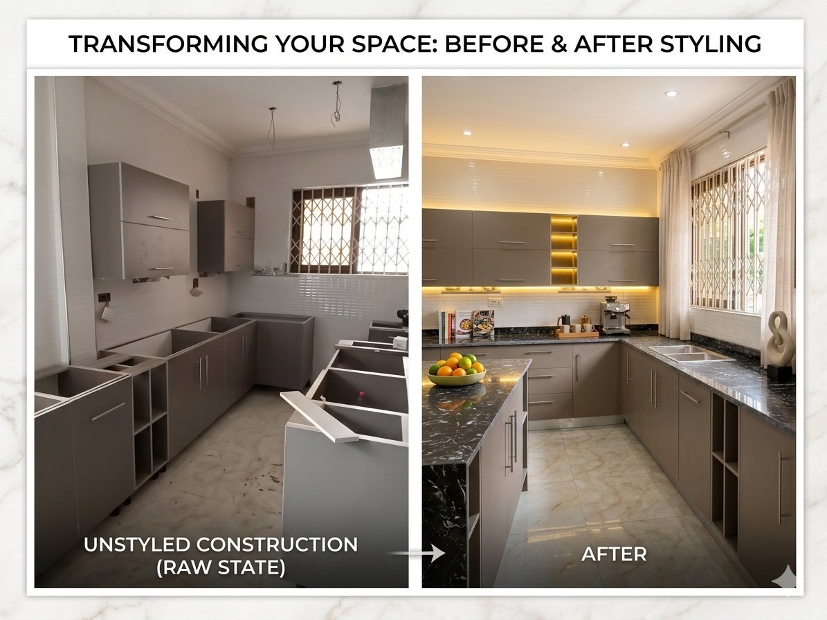 Kitchen design before and after 1